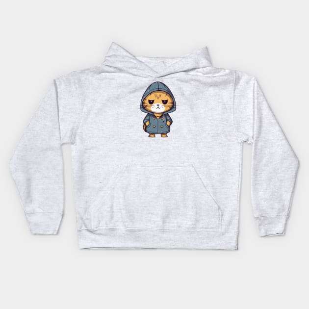 Grumpy coat Kids Hoodie by stkUA